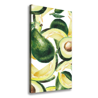 Verticaal canvasschilderij Avocado