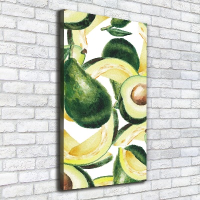 Verticaal canvasschilderij Avocado
