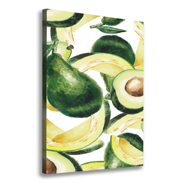 Verticaal canvasschilderij Avocado