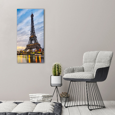 Verticale foto op canvas Eiffeltoren Parijs
