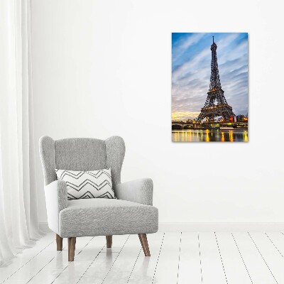 Verticale foto op canvas Eiffeltoren Parijs