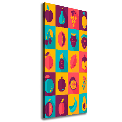 Verticaal schilderij op canvas Fruit