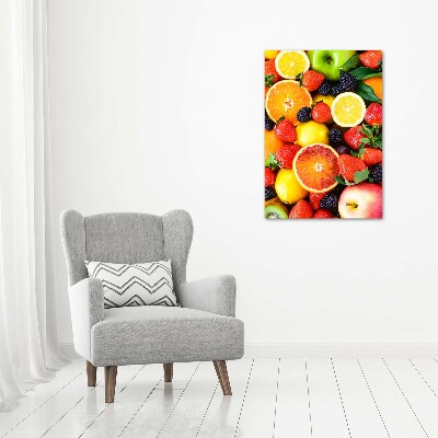Verticaal canvasschilderij Fruit