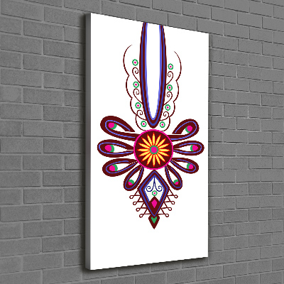 Verticale canvasfoto Pools volkspatroon