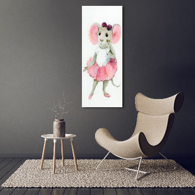 Verticaal schilderij op canvas Ballerina Muis
