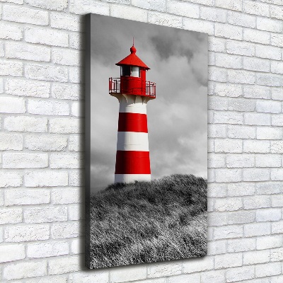 Verticaal canvasschilderij Vuurtoren