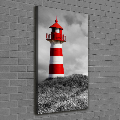 Verticaal canvasschilderij Vuurtoren