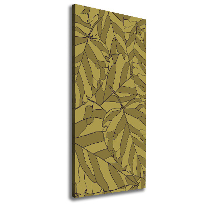 Nowoczesny fotoobraz canvas na ramie pionowy Liście