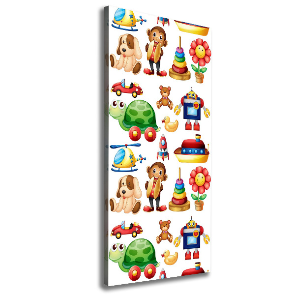 Verticale foto op canvas Speelgoed