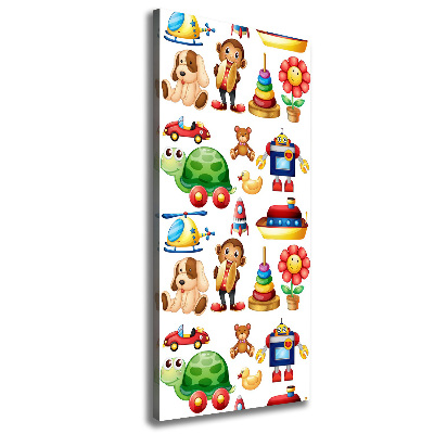 Verticale foto op canvas Speelgoed