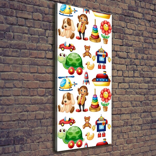 Verticale foto op canvas Speelgoed