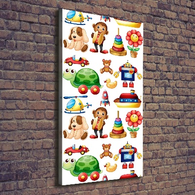 Verticale foto op canvas Speelgoed