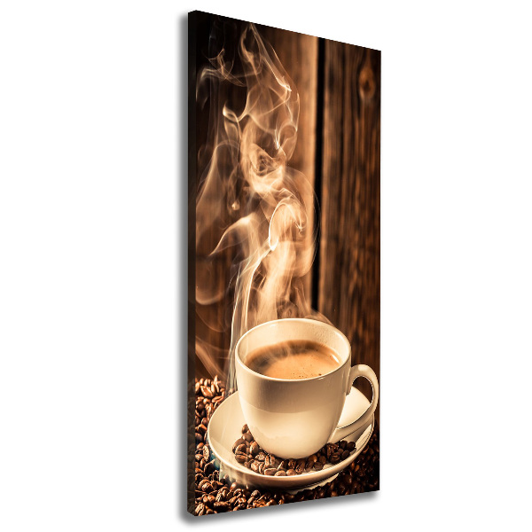 Verticaal canvasschilderij Aromatische koffie