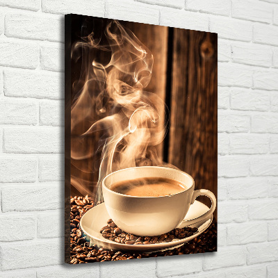Verticaal canvasschilderij Aromatische koffie
