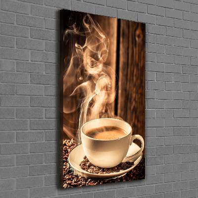 Verticaal canvasschilderij Aromatische koffie