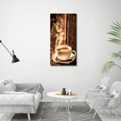 Verticaal canvasschilderij Aromatische koffie
