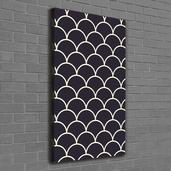 Foto obraz na płótnie do salonu pionowy Rybie łuski