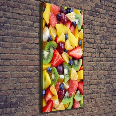 Verticale foto op canvas Gesneden fruit