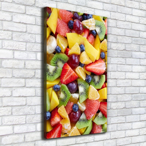 Verticale foto op canvas Gesneden fruit