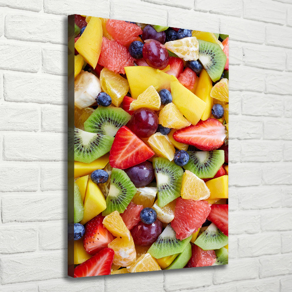 Verticale foto op canvas Gesneden fruit