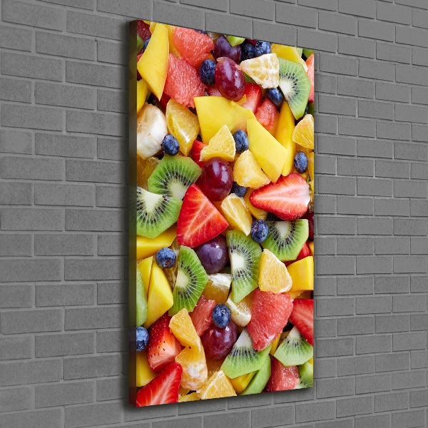 Verticale foto op canvas Gesneden fruit