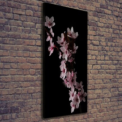 Verticale canvasfoto Kersenbloesems