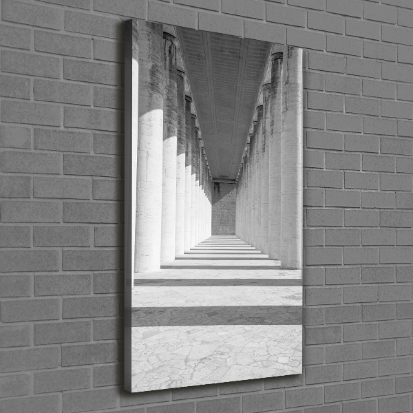 Verticaal schilderij op canvas Hal