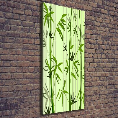Verticaal schilderij op canvas Bamboe