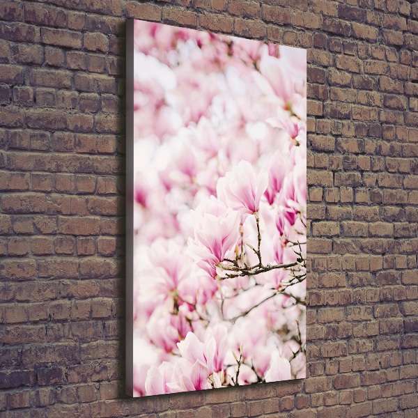 Verticale canvasfoto Magnolia bloemen