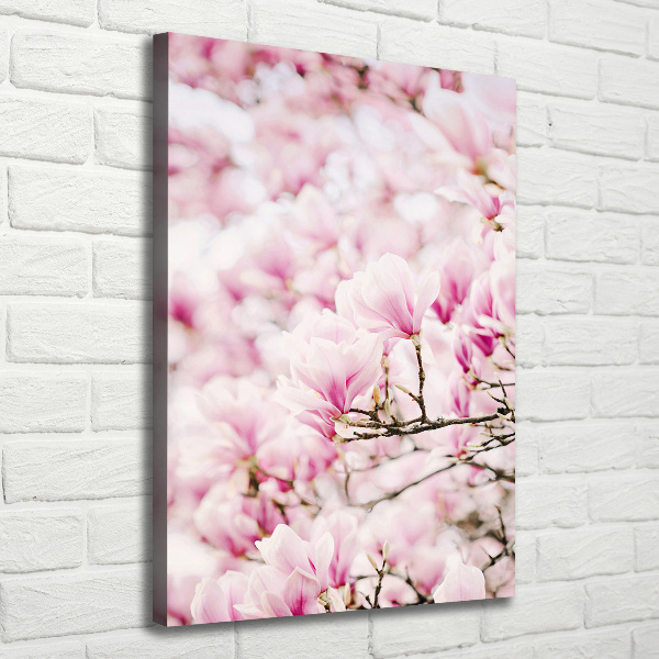 Verticale canvasfoto Magnolia bloemen