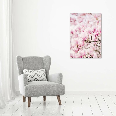 Verticale canvasfoto Magnolia bloemen