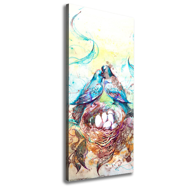 Verticaal canvasschilderij Familie