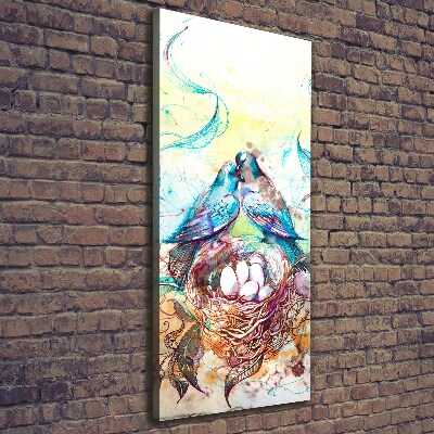 Verticaal canvasschilderij Familie