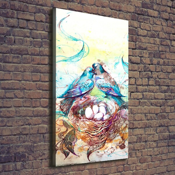 Verticaal canvasschilderij Familie