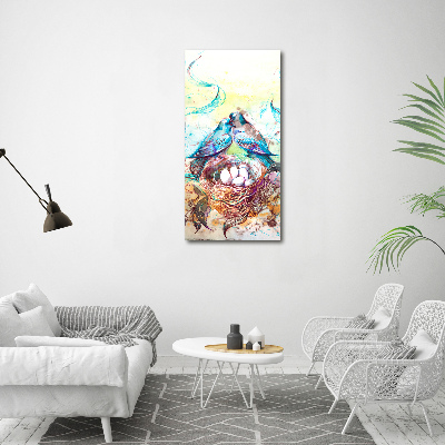 Verticaal canvasschilderij Familie