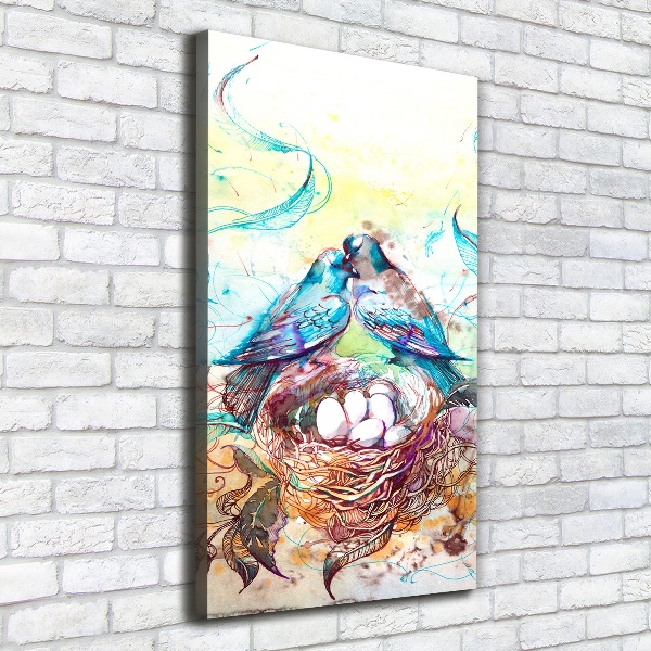 Verticaal canvasschilderij Familie