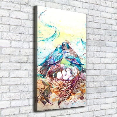 Verticaal canvasschilderij Familie