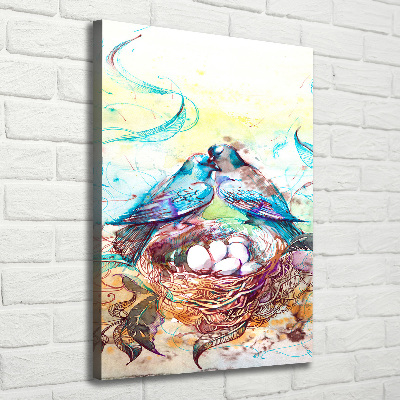 Verticaal canvasschilderij Familie