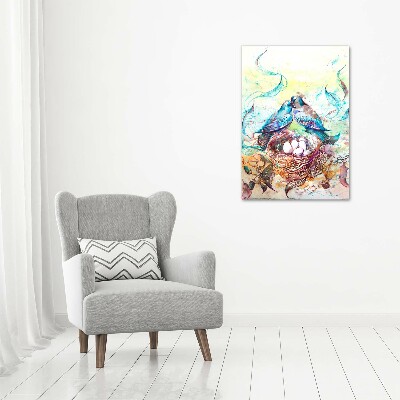 Verticaal canvasschilderij Familie