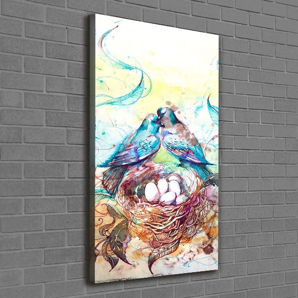 Verticaal canvasschilderij Familie