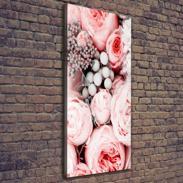 Verticaal canvasschilderij Een boeket bloemen