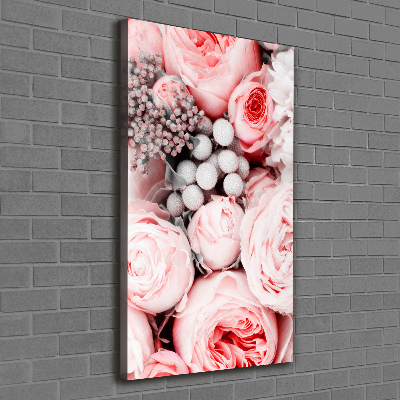 Verticaal canvasschilderij Een boeket bloemen