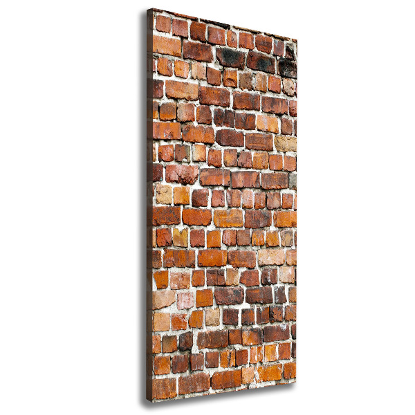 Foto obraz na płótnie pionowy Ceglana ściana