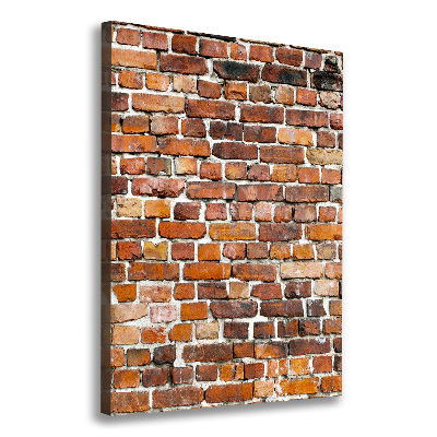 Verticaal schilderij op canvas Bakstenen muur