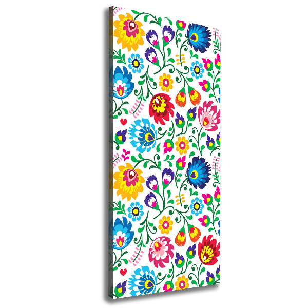 Verticale foto op canvas Etnisch patroon