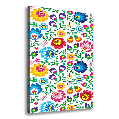 Verticale foto op canvas Etnisch patroon