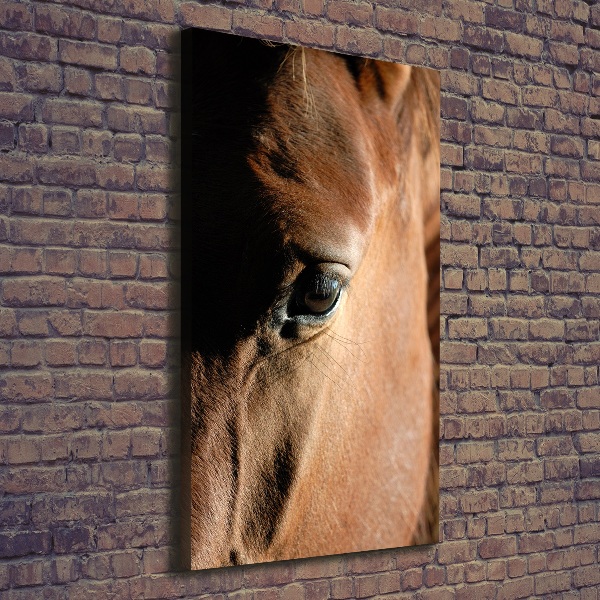 Verticaal schilderij op canvas Paard