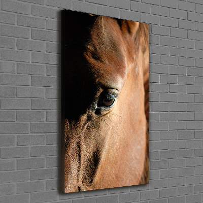 Verticaal schilderij op canvas Paard