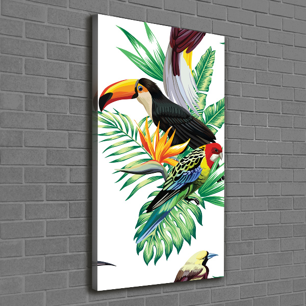 Verticale foto op canvas Tropische vogels