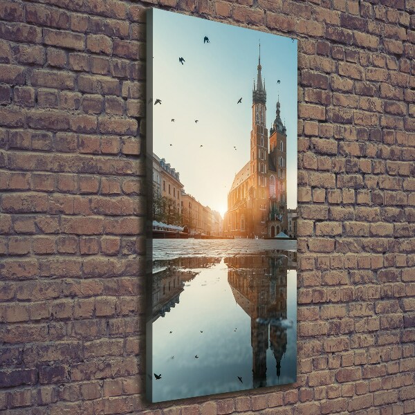 Verticaal canvasschilderij Krakau, Polen